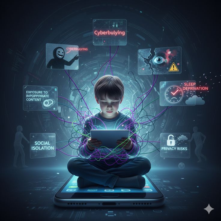 7 dangers of cell phone use for children